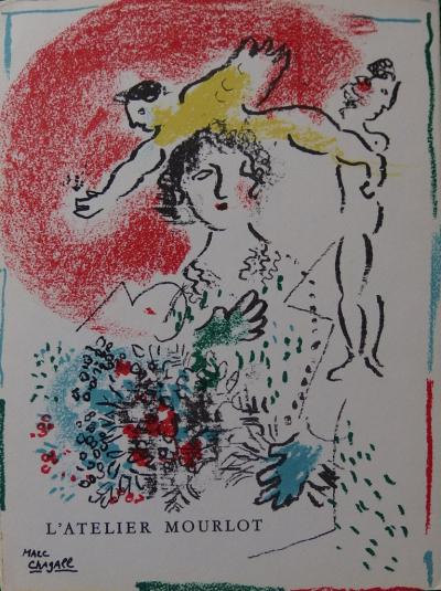 Marc CHAGALL : Une journée à l’atelier Mourlot, Lithographie originale signée 2