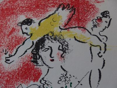 Marc CHAGALL : Une journée à l’atelier Mourlot, Lithographie originale signée 2