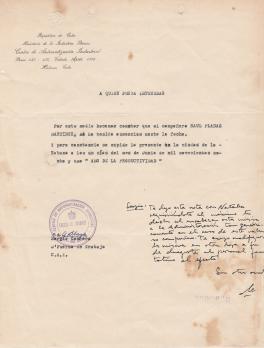 Che GUEVARA - Rare lettre signée avec apostille autographe 2