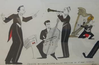 Anonyme - Orchestre National de l’Opéra - Dessin signé 2