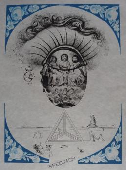 Salvador Dali - Sainte Trinité, sainte persistance de la mémoire, 1973, gravure 2