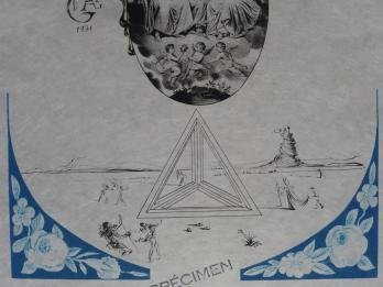 Salvador Dali - Sainte Trinité, sainte persistance de la mémoire, 1973, gravure 2