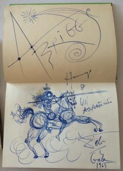 Salvador DALI - Dessin original signé 2