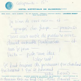 Romy SCHNEIDER - Lettre autographe signée à son agent artistique 2