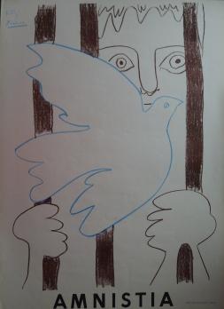 Pablo PICASSO - Amnistia (1959), Lithographie originale Signée 2