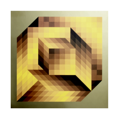 Victor VASARELY (d’après) - Progression 3, 1972 - Héliogravure 2