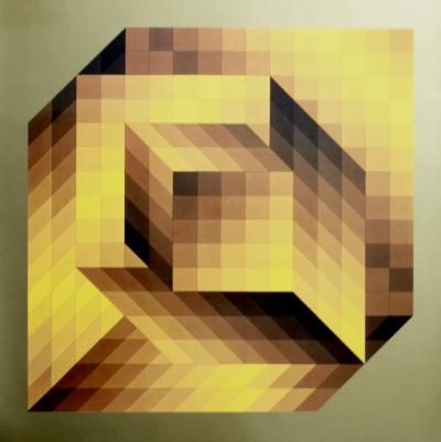 Victor VASARELY (d’après) - Progression 3, 1972 - Héliogravure 2