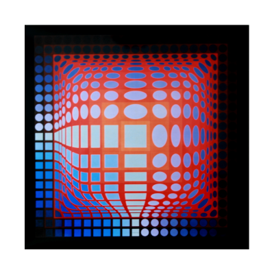 Victor VASARELY  (d’après) - Progression 1, KOSKA QUEMER - 1972 - Héliogravure 2