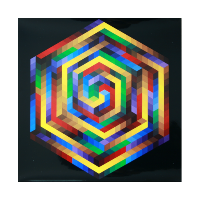 Victor VASARELY (d’après) - Progression 1, HAT B - 1972 - Héliogravure 2
