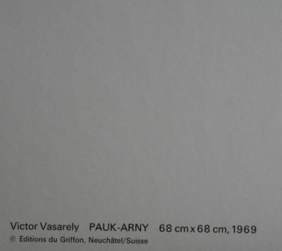 Victor VASARELY (d’après) - Progression 7 - 1972 Héliogravure en couleurs 2