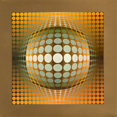 Victor VASARELY - DAMIER - 1976 Héliogravure 2