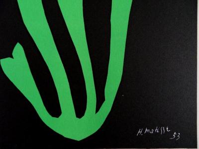 Henri MATISSE : Fougère, Lithographie originale Signée 2