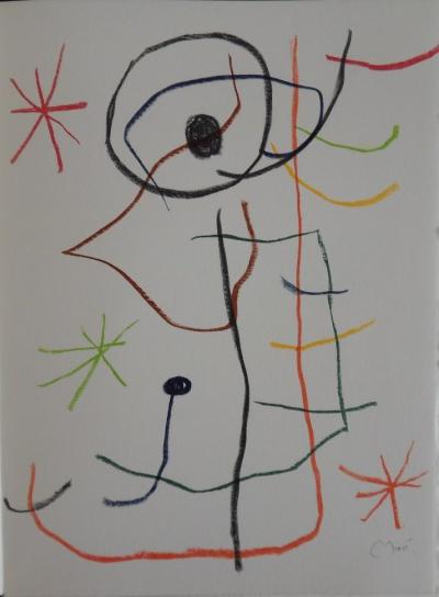 Joan MIRO - Composition abstraite - Lithographie originale Signée
