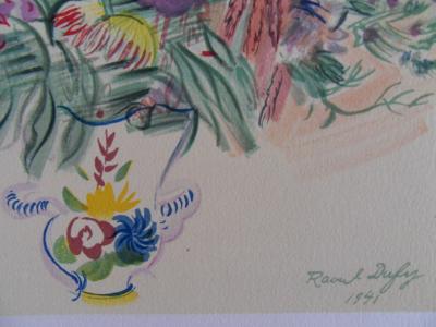 Raoul DUFY : Bouquet Champêtre, Lithographie originale Signée 2