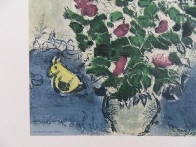 Marc CHAGALL : Couple au bouquet, Lithographie originale Signée 2