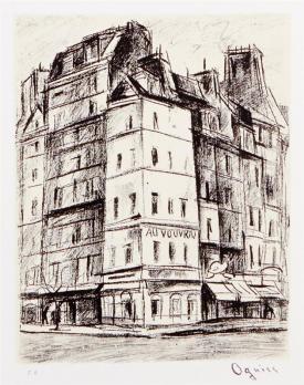 OGUISS (Takanori)  - Paris, au fil du temps. Gravure 2