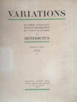 Edouard BENEDICTUS - Portfolio Variations 86 motifs en 20 planches 2