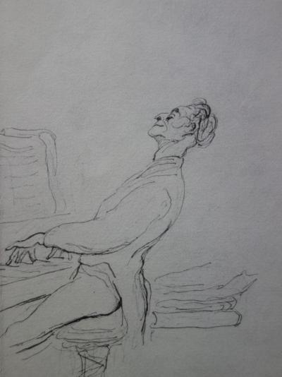 Honoré DAUMIER : Le Pianiste - Lithographie 2