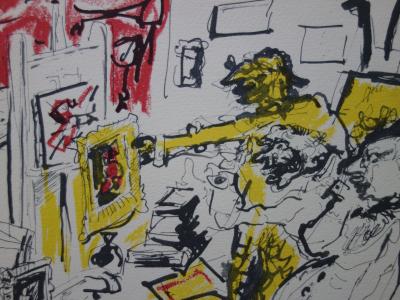 Edouard PIGNON : Les amateurs d'art, 1971 - Lithographie originale signée 2