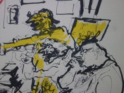 Edouard PIGNON : Les amateurs d'art, 1971 - Lithographie originale signée 2