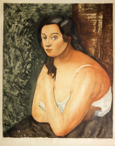 André DERAIN : Buste de femme, Gravure originale, signée 2