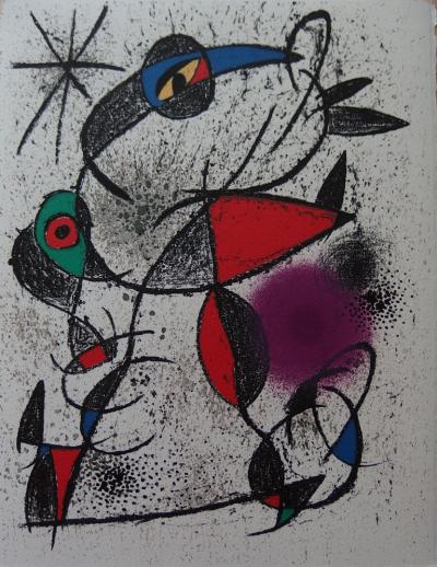 Joan MIRO : Jaillie du calcaire, Lithographie originale 2