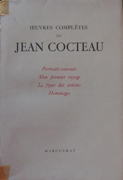 Jean COCTEAU : Visage de profil, Dessin original signé (1951) 2