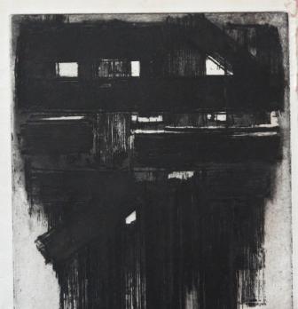 Pierre Soulages : Eau-forte III, Eau-forte originale, signée - 1956 2