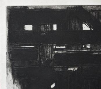 Pierre Soulages : Eau-forte III, Eau-forte originale, signée - 1956 2