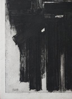 Pierre Soulages : Eau-forte III, Eau-forte originale, signée - 1956 2