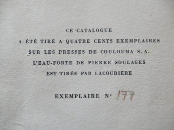 Pierre Soulages : Eau-forte III, Eau-forte originale, signée - 1956 2