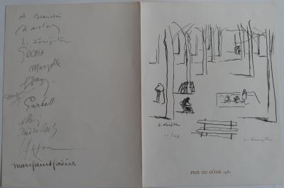 Tsuguharu Foujita Menu du 