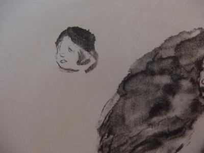 Pierre-Auguste RENOIR : Etude de femme nue assise, Lithographie roiginale singée #1904 2