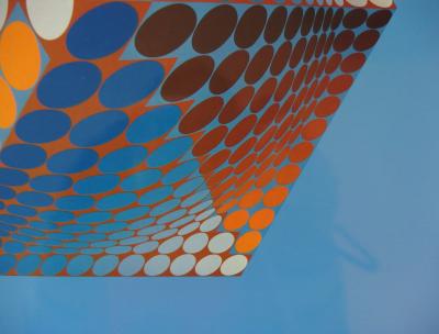 Victor VASARELY : Hexagone TUPA-3, Héliogravure en couleurs - 1975 2
