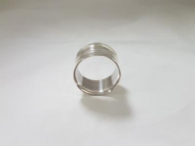 Rond de serviette argent massif frise godrons 2