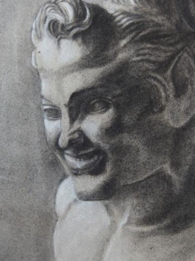 Charles Roussel - Faune de Vienne - dessin original signé 2