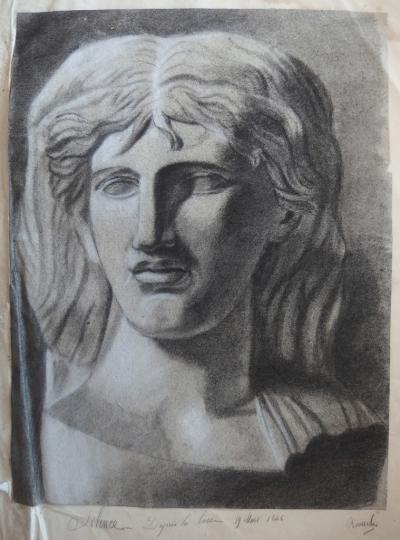 Charles Roussel - Silence - dessin original signé - Art Classique ...