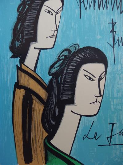 Bernard BUFFET : Le Japon, les japonaises - Lithographie originale signée - 1981 2