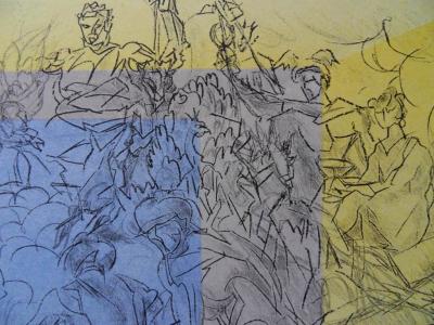 Jacques Villon : Les Dieux de l’Olympe, lithographie originale, signée 2