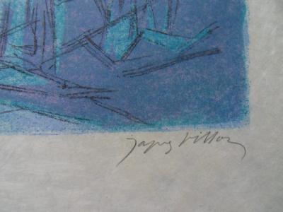 Jacques Villon : Moeris et Lycidas attendent Virgile, lithographie originale, signée 2