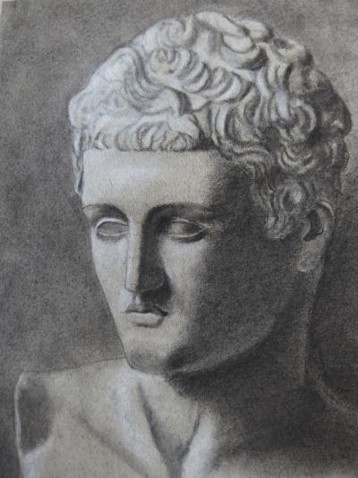 Charles Roussel - L’Antinoüs du Vatican, dessin 2
