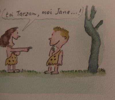 Fernando PUIG ROSADO  - Toi Tarzan, moi Jane, Aquarelle 2