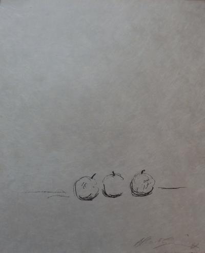 Alberto GIACOMETTI : Hommage à Cézanne, Lithographie originale signée au crayon 2