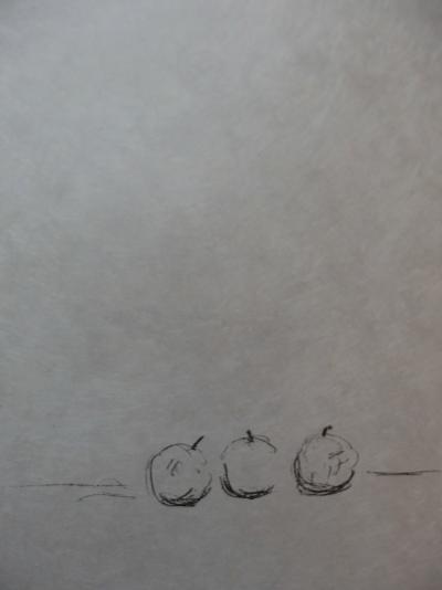 Alberto GIACOMETTI : Hommage à Cézanne, Lithographie originale signée au crayon 2