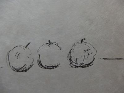 Alberto GIACOMETTI : Hommage à Cézanne, Lithographie originale signée au crayon 2