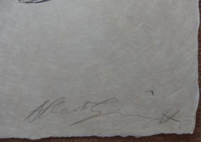 Alberto GIACOMETTI : Hommage à Cézanne, Lithographie originale signée au crayon 2