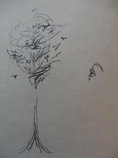 Alberto GIACOMETTI : Regardant un arbre, Lithographie originale signée au crayon 2