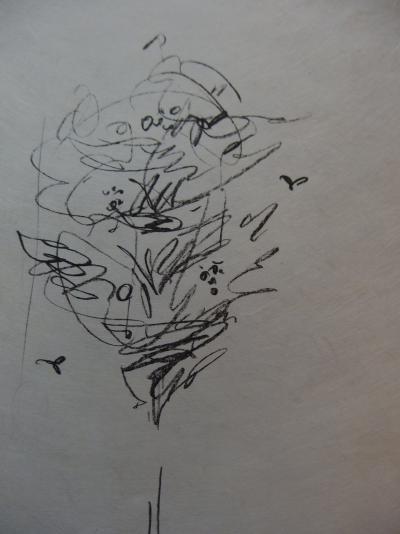Alberto GIACOMETTI : Regardant un arbre, Lithographie originale signée au crayon 2