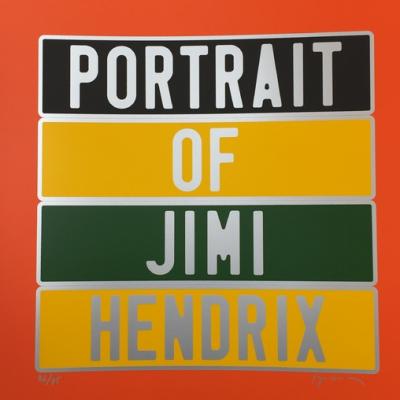 Joel DUCORROY  - Jimi Hendrix, 2012, Sérigraphie signée 2
