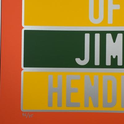 Joel DUCORROY  - Jimi Hendrix, 2012, Sérigraphie signée 2